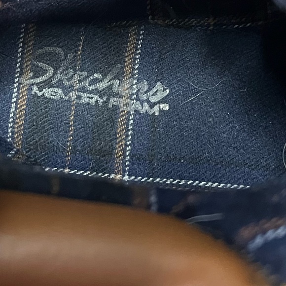 Sketchers Pond Navy Gold Rain Snow Boots Duck Boots Quilted Size 9 - Picture 7 of 8